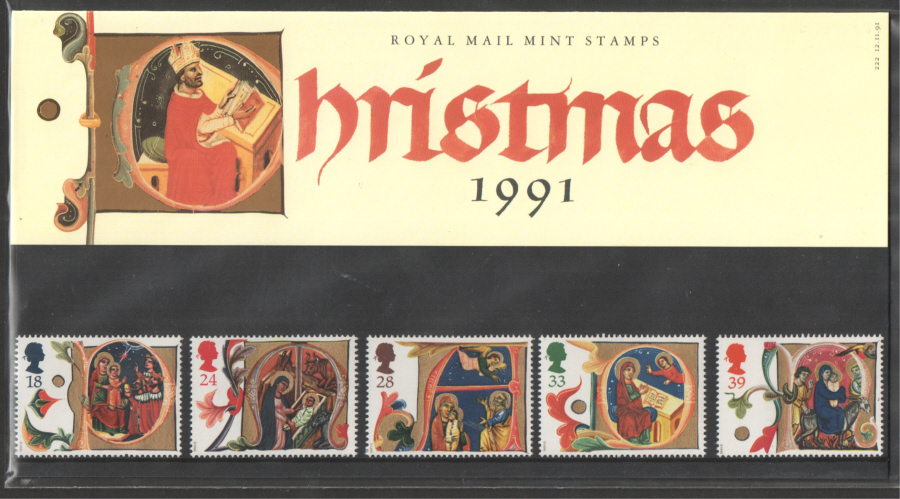 (image for) 1991 Christmas Royal Mail Presentation Pack 222